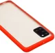 Samsung Galaxy A31 Hoesje Matte Back Cover met Bumper Rood afbeelding 5