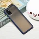 Samsung Galaxy A31 Hoesje Matte Back Cover met Bumper Blauw afbeelding 3