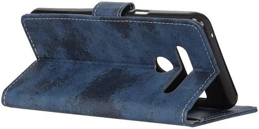 LG V60 ThinQ Retro Portemonnee Hoesje Blauw afbeelding 7