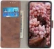 LG V60 ThinQ Retro Portemonnee Hoesje Bruin afbeelding 3