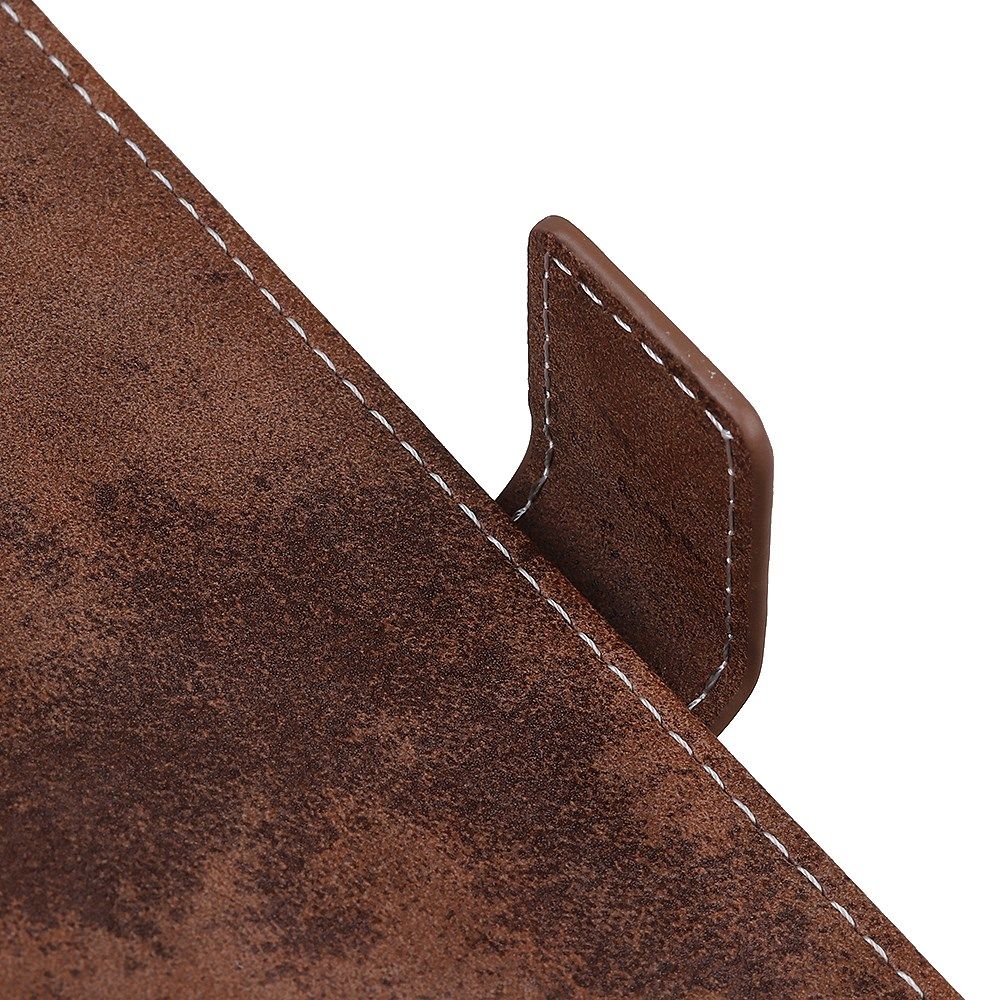 LG V60 ThinQ Retro Portemonnee Hoesje Bruin afbeelding 8