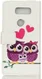 LG V60 ThinQ Book Case Hoesje Wallet met Print Loving Owls afbeelding 1