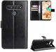LG V60 ThinQ Crazy Horse Leren Portemonnee Hoesje Zwart afbeelding 1