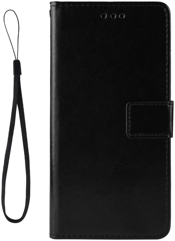 LG V60 ThinQ Crazy Horse Leren Portemonnee Hoesje Zwart afbeelding 4
