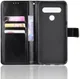 LG V60 ThinQ Crazy Horse Leren Portemonnee Hoesje Zwart afbeelding 5