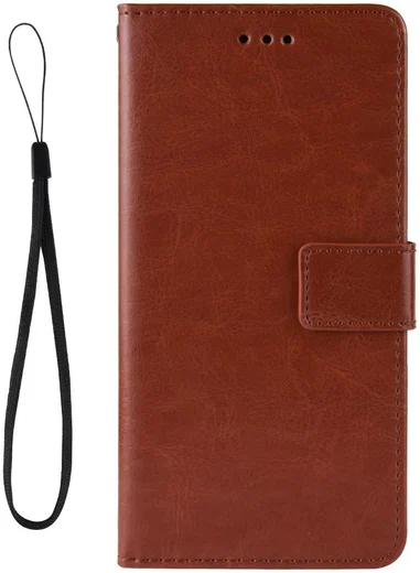 LG V60 ThinQ Crazy Horse Leren Portemonnee Hoesje Bruin afbeelding 3