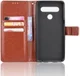 LG V60 ThinQ Crazy Horse Leren Portemonnee Hoesje Bruin afbeelding 4