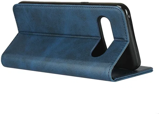 LG V60 ThinQ Portemonnee Stand Hoesje Blauw afbeelding 5