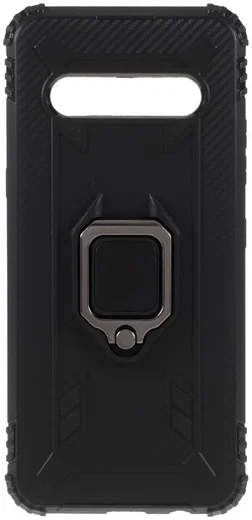 LG V60 ThinQ Kickstand Back Cover Zwart afbeelding 1