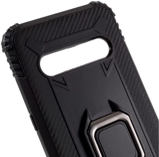 LG V60 ThinQ Kickstand Back Cover Zwart afbeelding 12