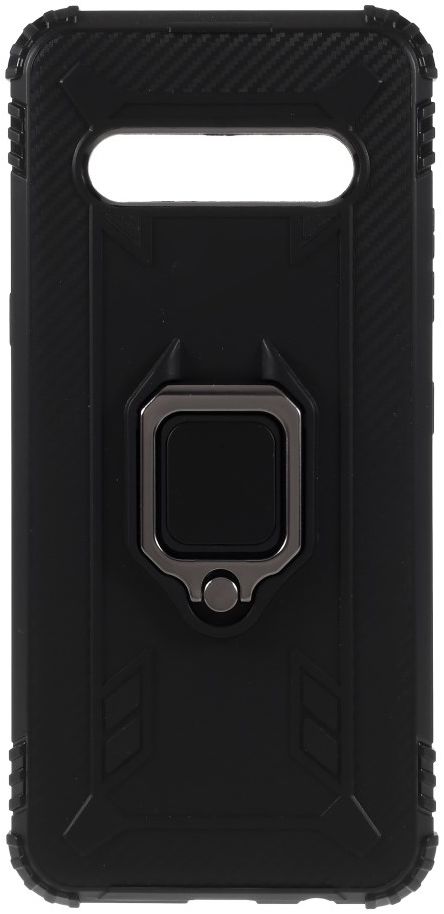LG V60 ThinQ Kickstand Back Cover Zwart afbeelding 2