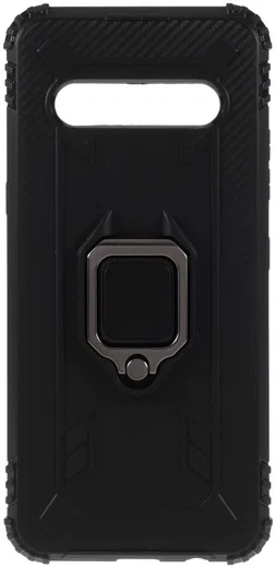 LG V60 ThinQ Kickstand Back Cover Zwart afbeelding 2