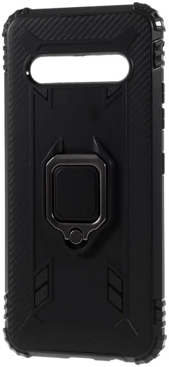 LG V60 ThinQ Kickstand Back Cover Zwart afbeelding 3