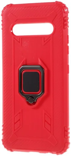 LG V60 ThinQ Kickstand Back Cover Rood afbeelding 2
