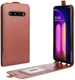 LG V60 ThinQ Verticale Flipcase Bruin afbeelding 1