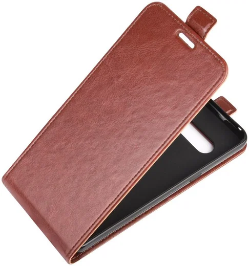 LG V60 ThinQ Verticale Flipcase Bruin afbeelding 8