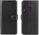 Huawei Y6p Litchi Skin Portemonnee Hoesje Zwart afbeelding 2