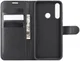 Huawei Y6p Litchi Skin Portemonnee Hoesje Zwart afbeelding 3