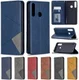Huawei Y6p Geometrich Portemonnee Hoesje Zwart afbeelding 3