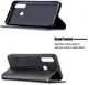 Huawei Y6p Geometrich Portemonnee Hoesje Zwart afbeelding 7