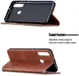 Huawei Y6p Geometrich Portemonnee Hoesje Coffee afbeelding 5