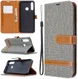 Huawei Y6p Jeans Portemonnee Hoesje Grijs afbeelding 1