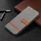 Huawei Y6p Jeans Portemonnee Hoesje Grijs afbeelding 7