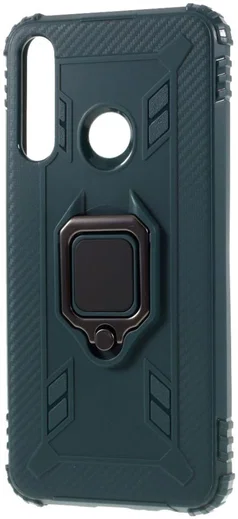 Huawei Y6p Kickstand Back Cover Groen afbeelding 2