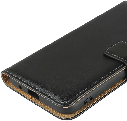 Huawei Y5P Leren Portemonnee Hoesje Zwart afbeelding 2