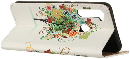 Motorola Moto G Pro Portemonnee Hoesje Kleurrijke Boom Print afbeelding 3