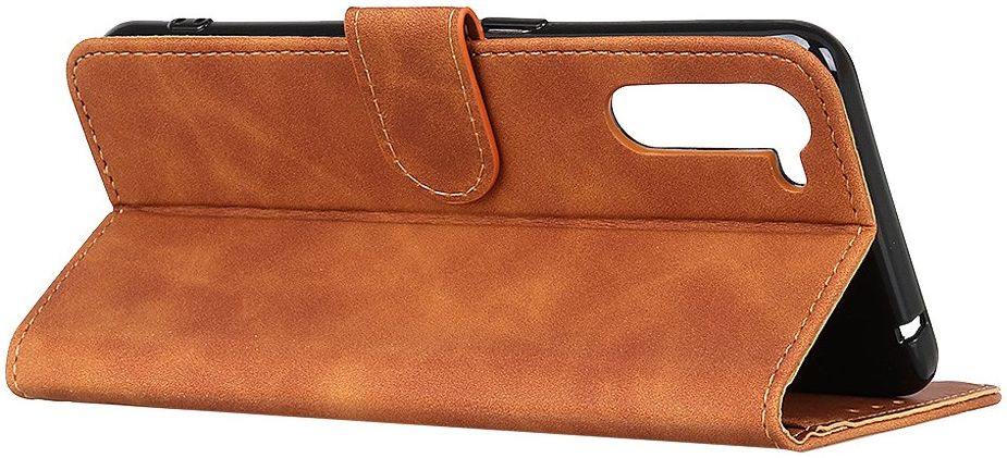 Motorola Edge vintage Portemonnee Hoesje Bruin afbeelding 5
