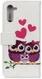 Motorola Edge Portemonnee Hoesje Loving Owl Print afbeelding 2