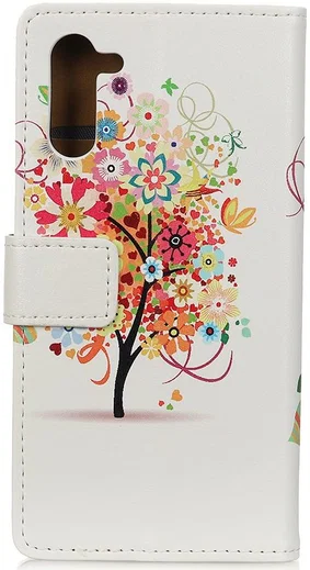 Motorola Edge Portemonnee Hoesje Kleurrijke Boom Print afbeelding 2