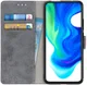 Xiaomi Poco F2 Pro Retro stijl Portemonnee Hoesje Grijs afbeelding 1