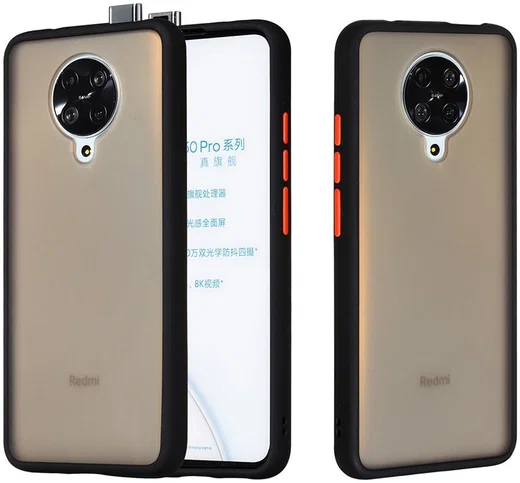 Xiaomi Poco F2 Pro Hoesje met Bumper Zwart afbeelding 1