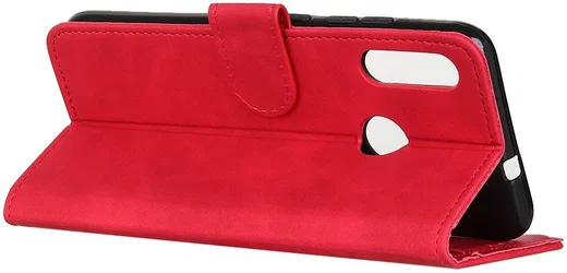 KHAZNEH Alcatel 1SE (2020) Hoesje Retro Wallet Book Case Rood afbeelding 6