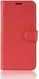 Oppo A91 Litchi Skin Leren Portemonnee Hoesje Rood afbeelding 2