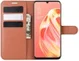 Oppo A91 Litchi Skin Leren Portemonnee Hoesje Bruin afbeelding 4