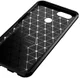 Oppo A12 Hoesje Geborsteld Carbon Flexibele Back Cover Zwart afbeelding 5