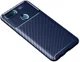 Oppo A12 Hoesje Geborsteld Carbon Flexibele Back Cover Blauw afbeelding 1