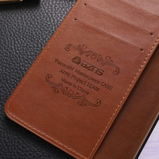 AZNS Oppo A52 / A72 Portemonnee Stand Hoesje Bruin afbeelding 14