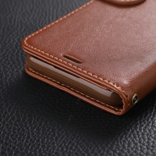 AZNS Oppo A52 / A72 Portemonnee Stand Hoesje Bruin afbeelding 15