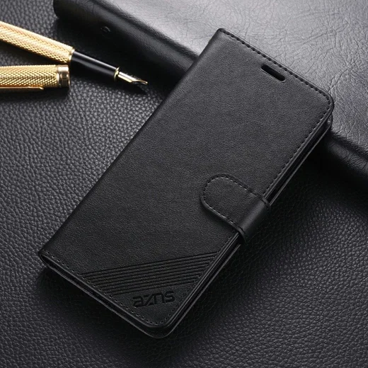 AZNS Oppo  A52 / A72 Portemonnee Stand Hoesje Zwart afbeelding 1