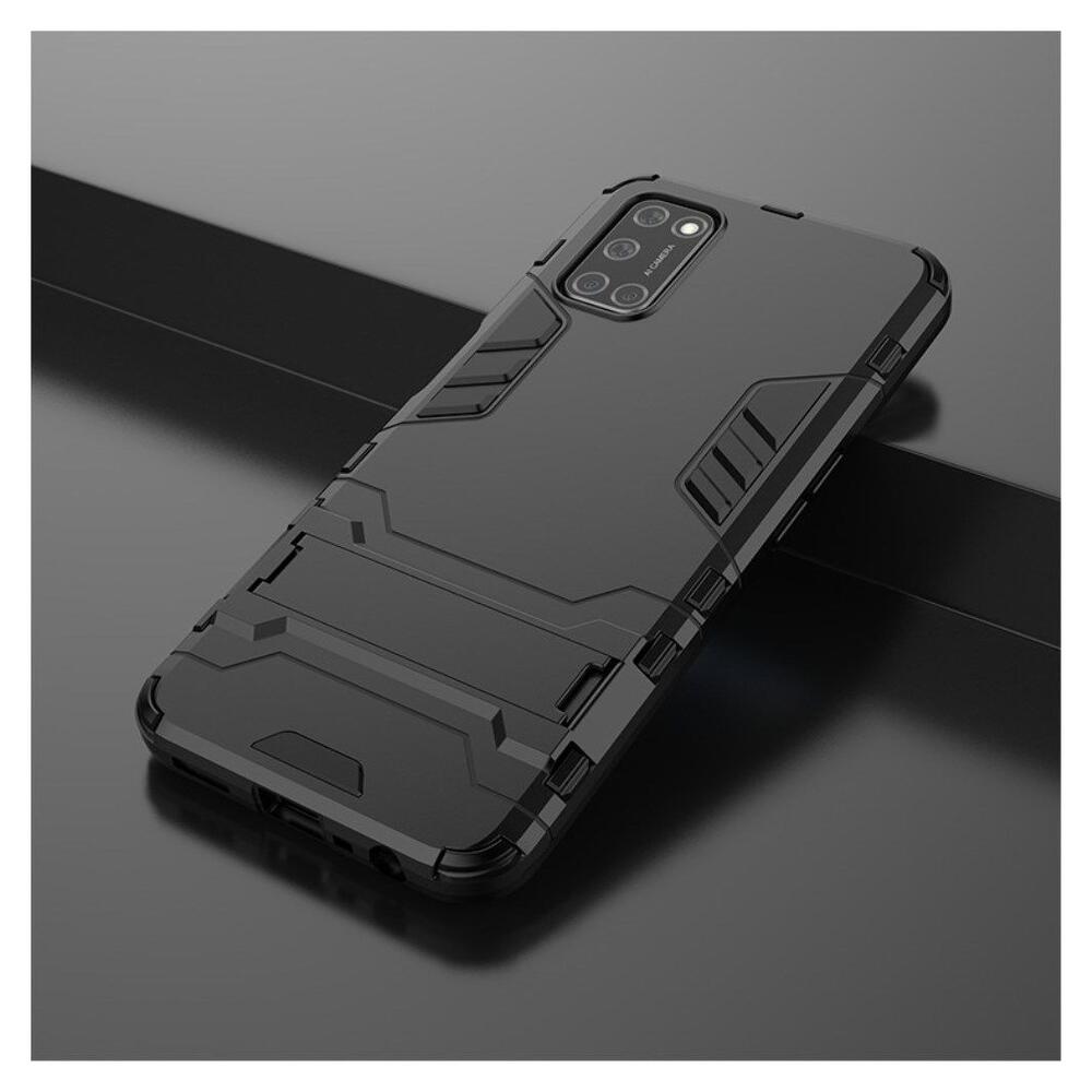 Oppo A52/A72 Hoesje Shock Proof Back Cover Met Kickstand Zwart afbeelding 9