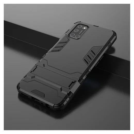 Oppo A52/A72 Hoesje Shock Proof Back Cover Met Kickstand Zwart afbeelding 9