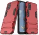 Oppo A52/A72 Hoesje Shock Proof Back Cover Met Kickstand Rood afbeelding 2