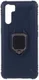 Oppo A91 Hoesje met Kickstand Ring Blauw afbeelding 1