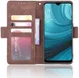 Oppo A12 Portemonnee Book Case Hoesje Met Kaarthouder Bruin afbeelding 1