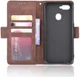 Oppo A12 Portemonnee Book Case Hoesje Met Kaarthouder Bruin afbeelding 7