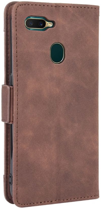 Oppo A12 Portemonnee Book Case Hoesje Met Kaarthouder Bruin afbeelding 9